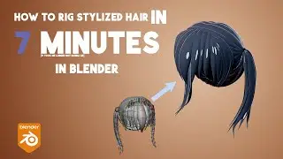 How to RIG stylized anime hair in blender