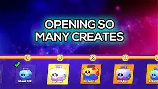 Brawl Stars create opening. Opening so many crates.