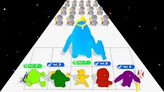 BLOB GANG MERGE = Blob Runner 3D + Blob Merge 3D (ASMR Gaming)