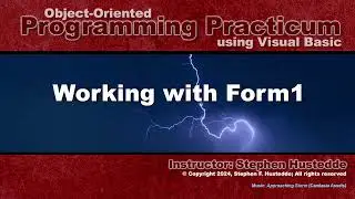 OOP Programming (VB) - 02A Working with Form1