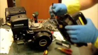 Motoblock Engine block repair, disassembly for crankshaft replacement