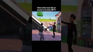 Since when was this a fn emote? 😱