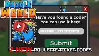 2 NEW Roulette Ticket codes!! - Doodle World ROBLOX