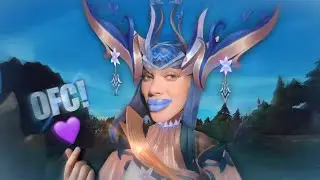 🧊 Can Lissandra solo the enemy team with ONLY HER AURA? 🤔😍 OFC! 💜