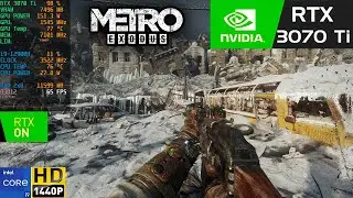 Metro Exodus Max Settings, Ray Tracing, DLSS 1440p | RTX 3070 Ti 8GB | i9 12900H