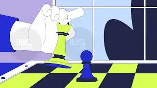 Chess strategy in business 2D animation