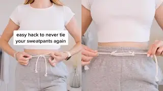 Hack to Never Tie your Sweatpants Again!