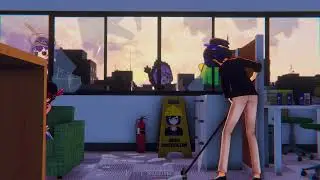 A-chan working overtime