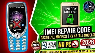 QMobile Q3310 IMEI Repair Code | KV K3 IMEI Repair Code All Models Without PC Latest Method 2026