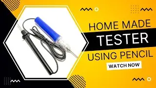 How to make tester at Home|| Lead Pencil se banaaye tester||6th std experiment||Useful for students