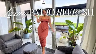 LUXURY PATIO MAKEOVER | CLEAN & DECORATE WITH ME | ELEVATE YOUR SPACE | BEFORE & AFTER