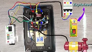 Auto Switch Connection with DOL Starter | Working Explained @AllGyanElectrical