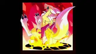 Renamon butt on fire
