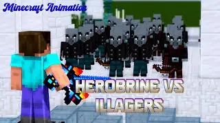 Herobrine vs Pillagers & Vindicators 🔥 Epic Minecraft Palace Battle