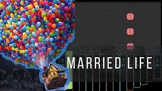 【EASY Kalimba Tutorial】 Married Life from 