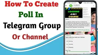 How To Create Quiz Poll On Telegram !! Telegram Channel Voting Poll Kaise Banaye 2022