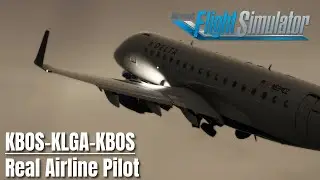 FSS E170 - Big News Coming Soon Pt.2 - Inibuilds LaGuardia - KBOS-KLGA-KBOS - Real Airline Pilot