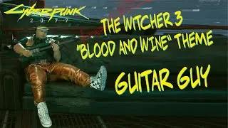 Cyberpunk 2077 - Guitar Guy playing 