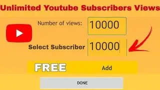 Get Unlimited Subscribers Free of Cost on YouTubeHow to Hack YouTube Subscriber | YouTube Subscriber