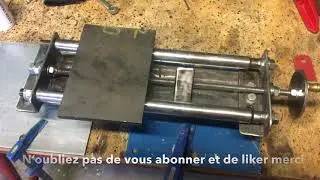 Mini TOUR MÉTAL fait Maison,part 1( Homemade métal lathe)