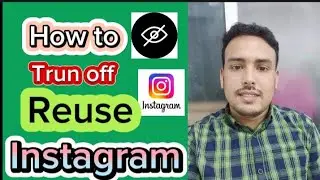 how to turn off Reuse on instagram | trun off reuse in English @JJSolution8