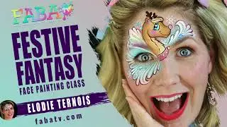 Festive Fantasy face painting class with Elodie Ternois