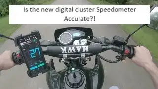 Hawk 250 New Digital Cluster Installed - Testing it against GPS!