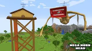SURVIVING FROM MEGA HORN HEAD ARRIVAL in Minecraft - Gameplay - Coffin Meme
