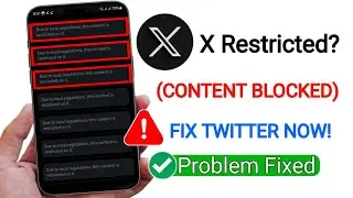 Fix Due to local regulations this content is restricted on X | Twitter content in restricted problem