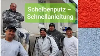 Scheibenputz (Reibeputz) - so geht's am schnellsten!  #DIY #Kratzputz #pft #sg_weber #putz_tutorial