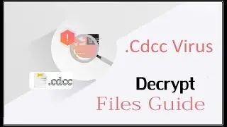 Cdcc virus How to recover Cdcc (ransomware) files, Decrypt .cdcc files