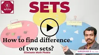 How to find Difference of two Sets?