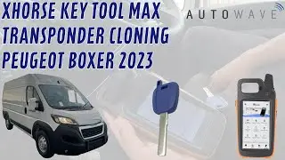 Transponder Cloning Peugeot Boxer 2023 Using The Xhorse Key Tool Max Pro