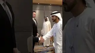 Sheikh Mohammed Bin Rashid Al Maktoum Sheikh Hamdan Sheikh Maktoum Met By Elon Musk 