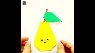 Paper Pear 🍐 | Easy Paper Craft | Shorts | Ytshorts | Diary Of Art