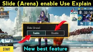 how to Slide (Arena) enable disable slide in tdm || bgmi/pubg me slide | turn off slide in tdm best