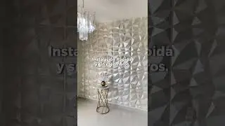 Decoración interior para sala. Panel 3D. #diseñointerior #diseñodeinteriores #decoracion