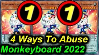 【YUGIOH】MONKEYBOARD - 4 WAYS TO ABUSE IT 2022 - NEW TCG BANLIST 2022