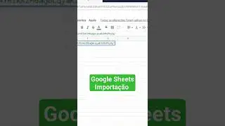 IMPORTANDO PLANILHA EXTERNA - GOOGLE SHEETS