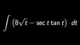 Example: Find the antiderivative of the given function | Evaluate integral | Trigonometric function