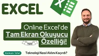 Online Excel'deki Tam Ekran Okuyucu Özelliği | İmmersive Reader | 