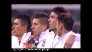 Srbija - Hrvatska, Intoniranje himni
