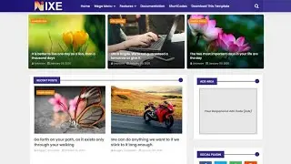 Nixe Blogger Template. | blog-templates.com