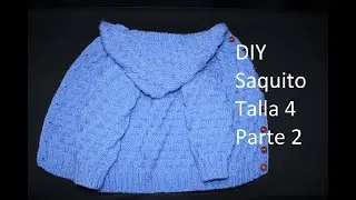 Como tejer abrigo con palitos talla 4
