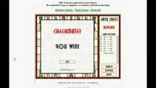Beating easy chess in 7 moves