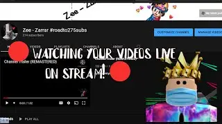 🔴Watching your videos on stream live!🔴