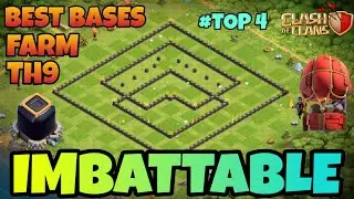 LES 4 MEILLEURES BASES FARM HDV 9 EN 2021! |IMBATTABLE| Clash of Clans