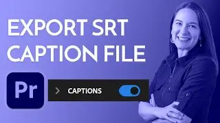 How to export Subtitles as .SRT file format from Adobe Premiere for uploading with timing in YouTube