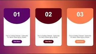 Css Responsive Card UI Design And Hover Effects || Html5 and Css3 Card UI Design ||