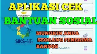 Cara cek bantuan sosial,apakah anda salah seorang penerima nya